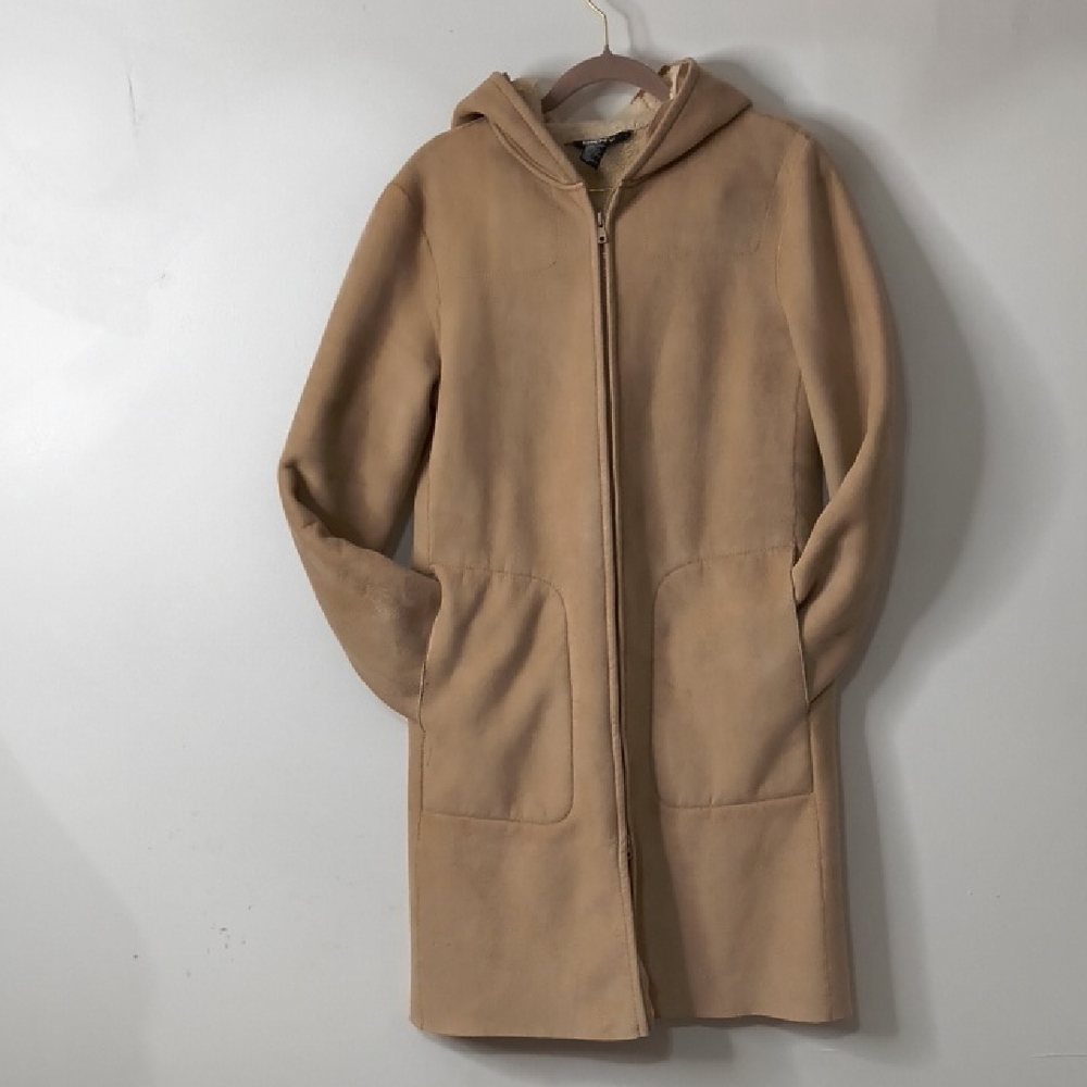 DKNY Women's Cream Teddy Jacket